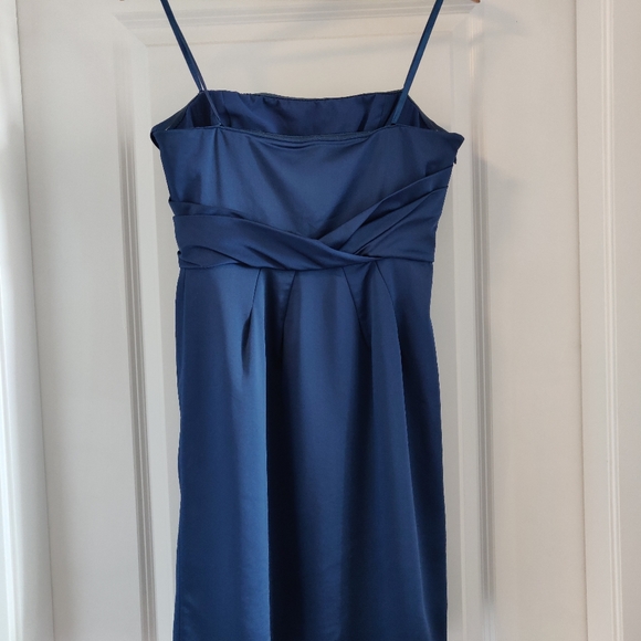 BCBG Strapless Navy Blue Cocktail Dress - Picture 2 of 9